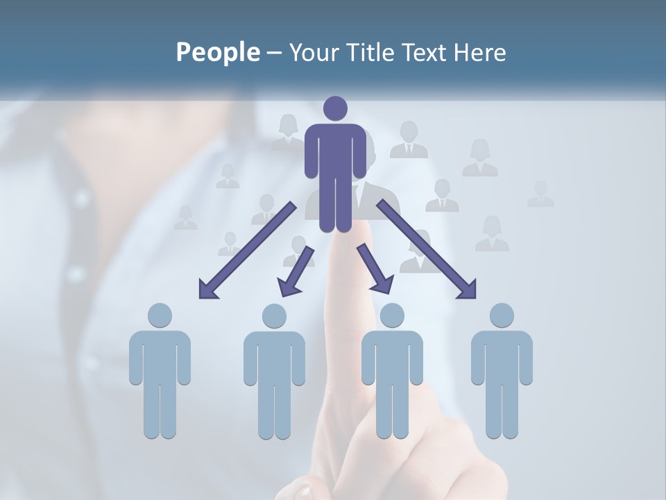 A Woman Pressing A Button On A Touch Screen PowerPoint Template