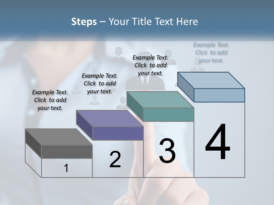 A Woman Pressing A Button On A Touch Screen PowerPoint Template