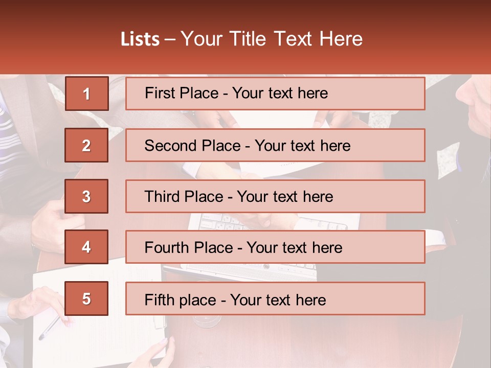 A Group Of Business People Shaking Hands Over A Laptop PowerPoint Template