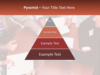 A Group Of Business People Shaking Hands Over A Laptop PowerPoint Template