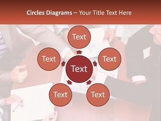 A Group Of Business People Shaking Hands Over A Laptop PowerPoint Template