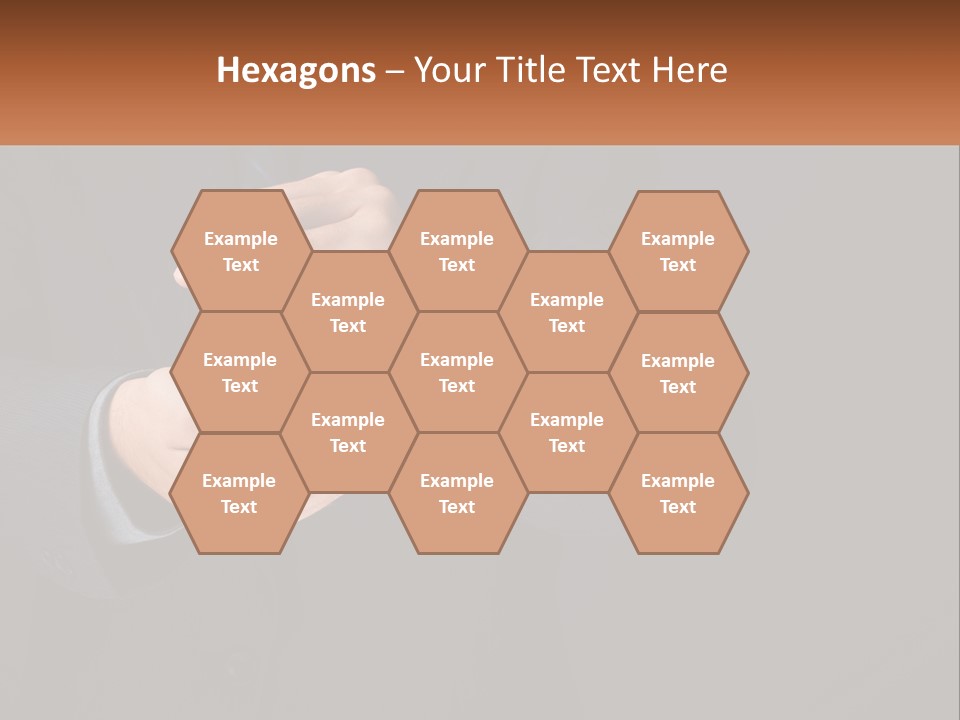A Man In A Suit Holding A Brain Model PowerPoint Template