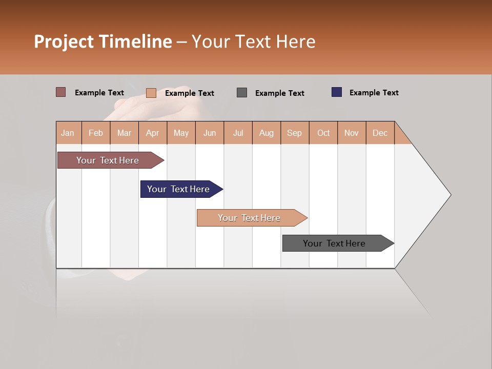 A Man In A Suit Holding A Brain Model PowerPoint Template