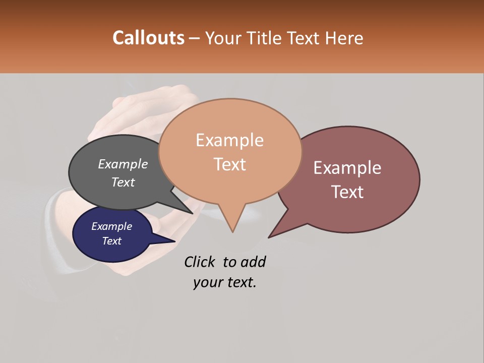 A Man In A Suit Holding A Brain Model PowerPoint Template