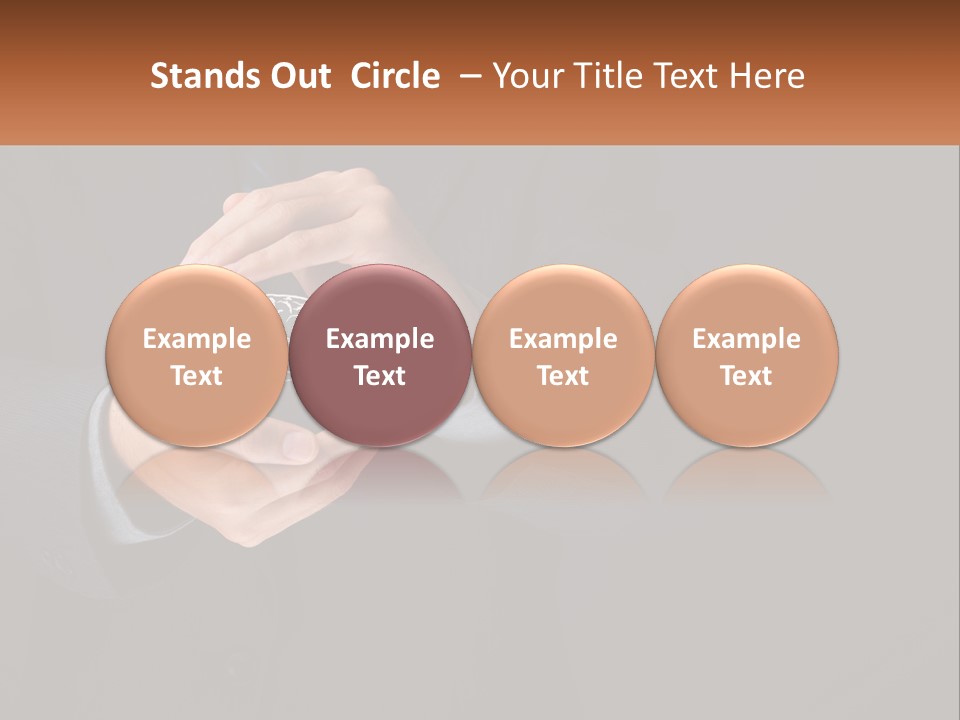 A Man In A Suit Holding A Brain Model PowerPoint Template