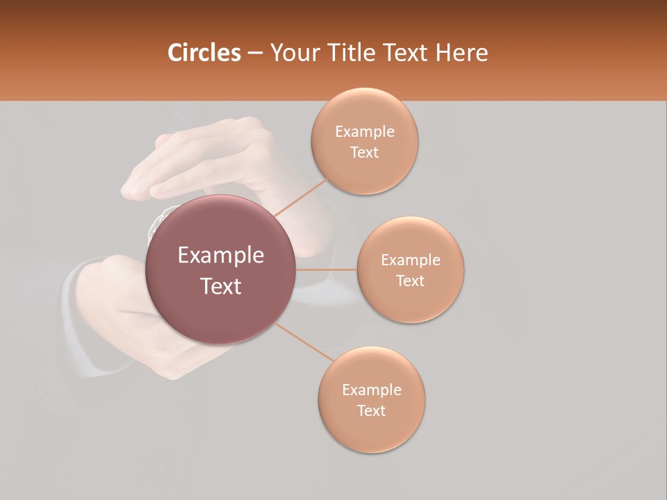 A Man In A Suit Holding A Brain Model PowerPoint Template