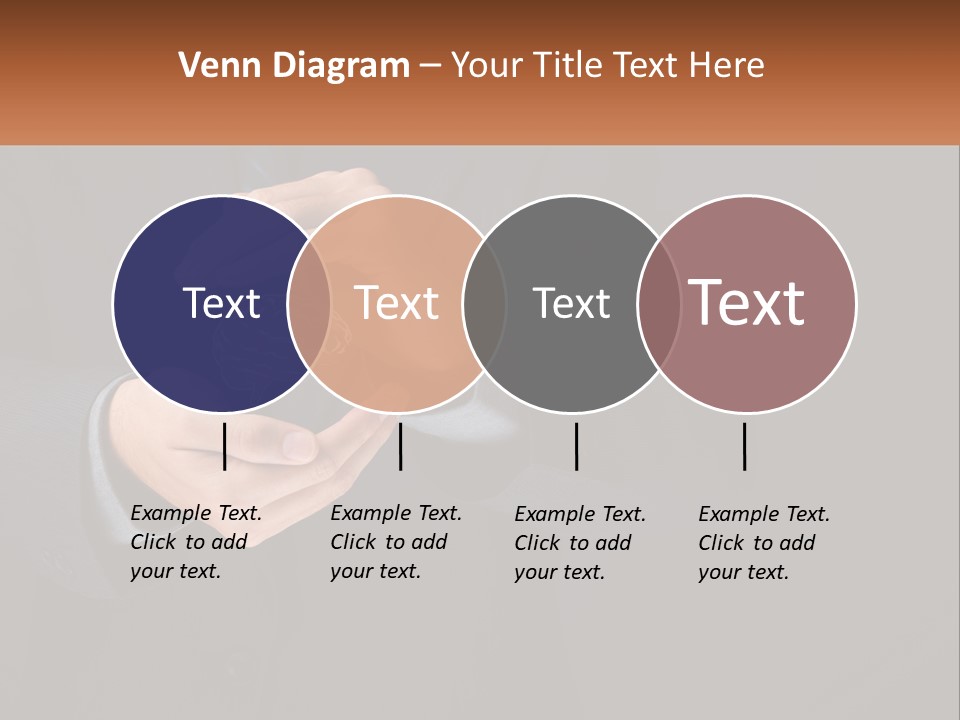 A Man In A Suit Holding A Brain Model PowerPoint Template