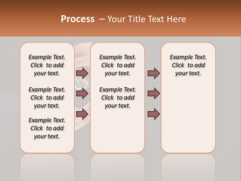 A Man In A Suit Holding A Brain Model PowerPoint Template