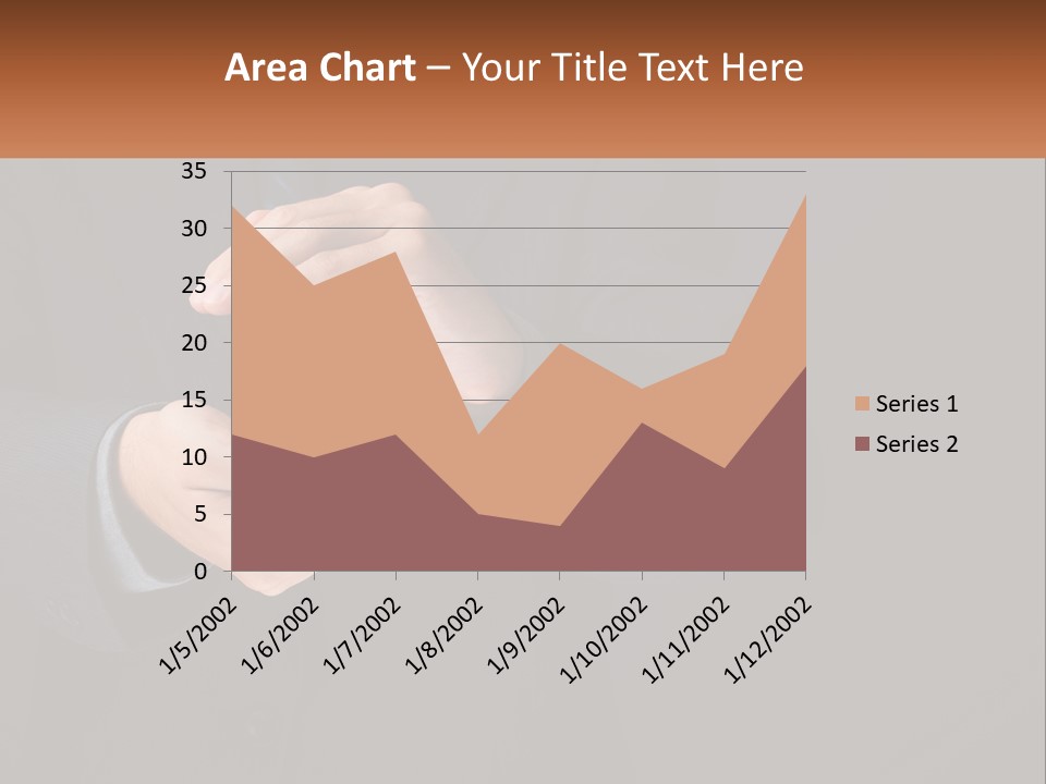 A Man In A Suit Holding A Brain Model PowerPoint Template