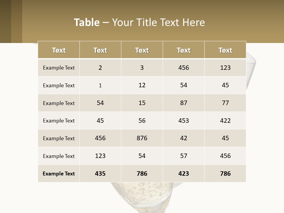 A Bottle Of Champagne Being Poured Into Two Glasses PowerPoint Template