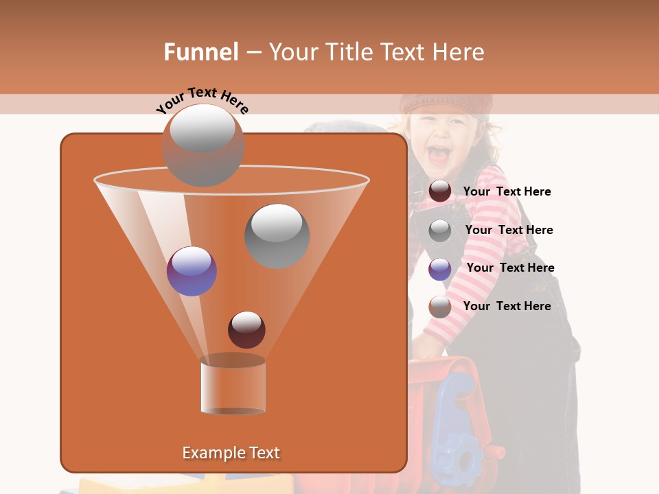 Two Children Are Playing With A Toy Truck PowerPoint Template
