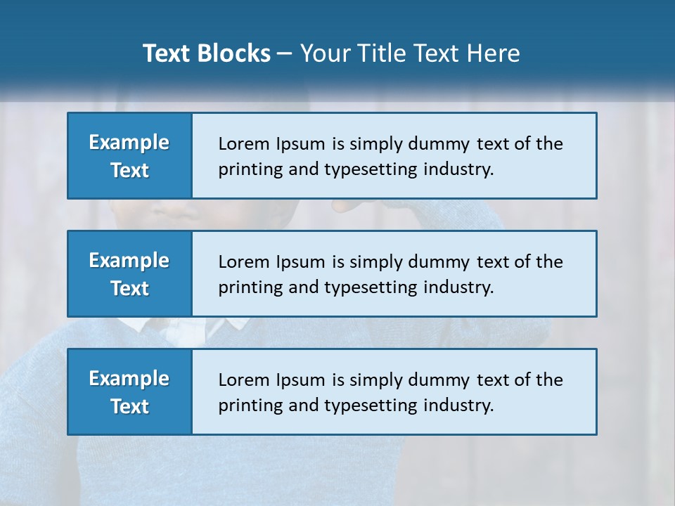 A Young Boy Flexing His Muscles In Front Of A Wooden Fence PowerPoint Template
