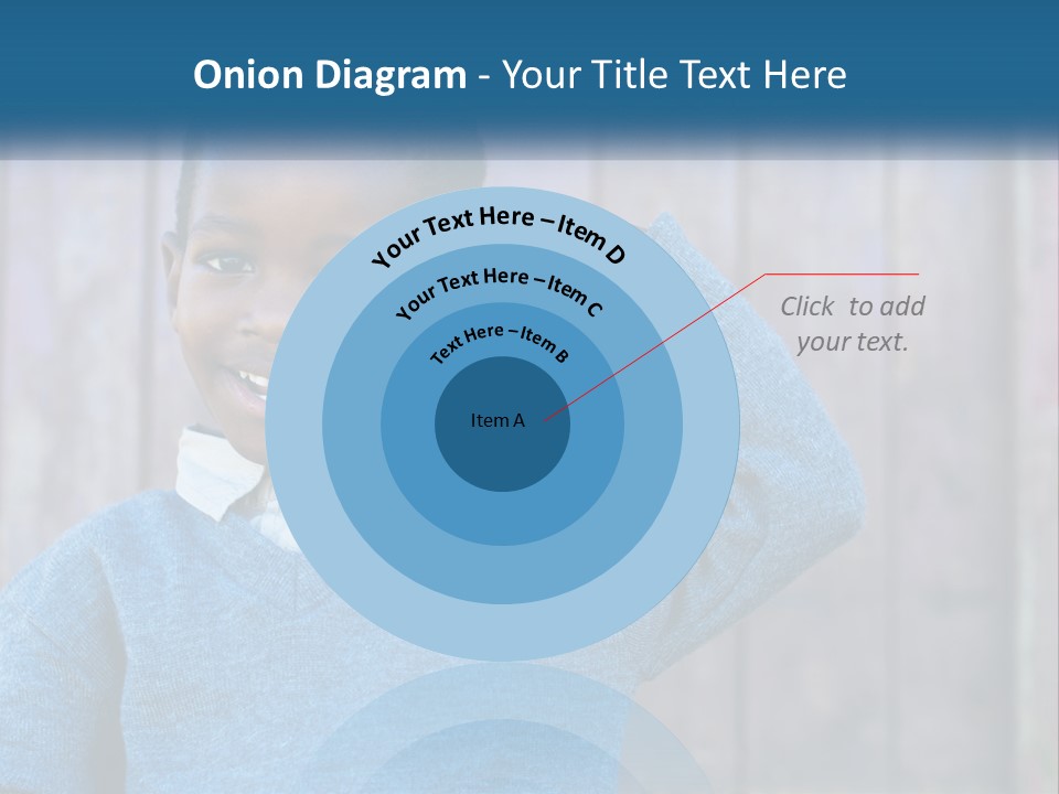 A Young Boy Flexing His Muscles In Front Of A Wooden Fence PowerPoint Template