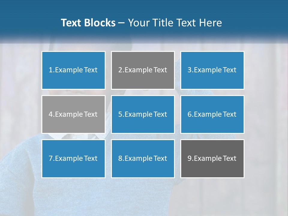 A Young Boy Flexing His Muscles In Front Of A Wooden Fence PowerPoint Template