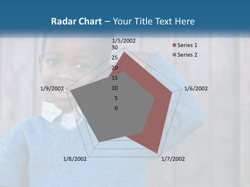 A Young Boy Flexing His Muscles In Front Of A Wooden Fence PowerPoint Template