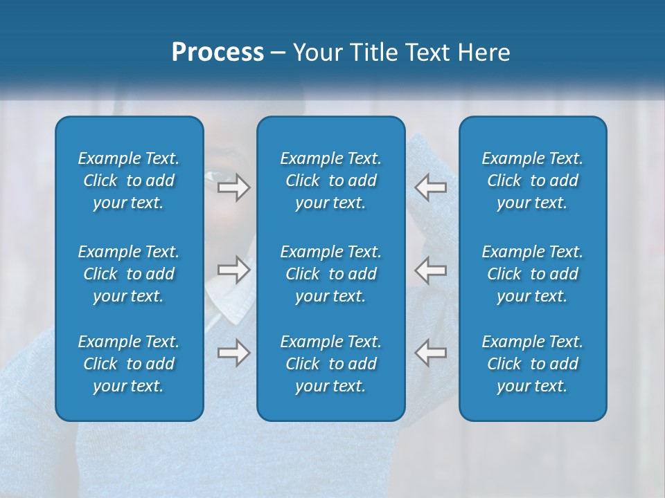 A Young Boy Flexing His Muscles In Front Of A Wooden Fence PowerPoint Template