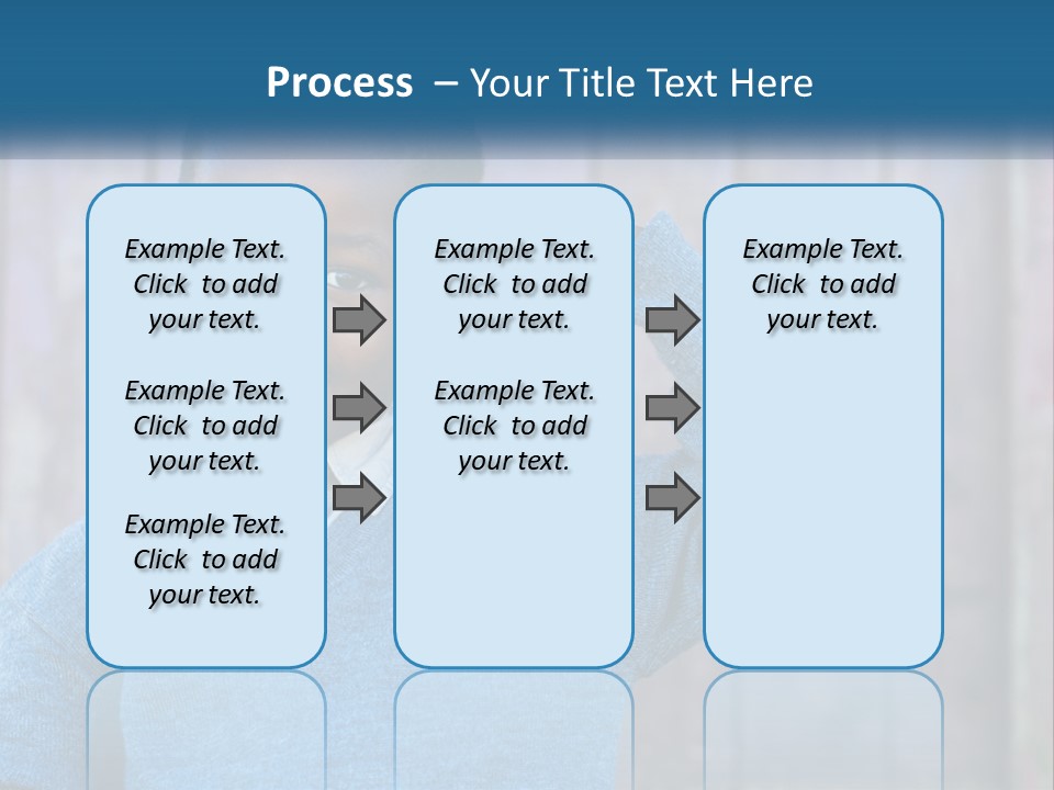 A Young Boy Flexing His Muscles In Front Of A Wooden Fence PowerPoint Template