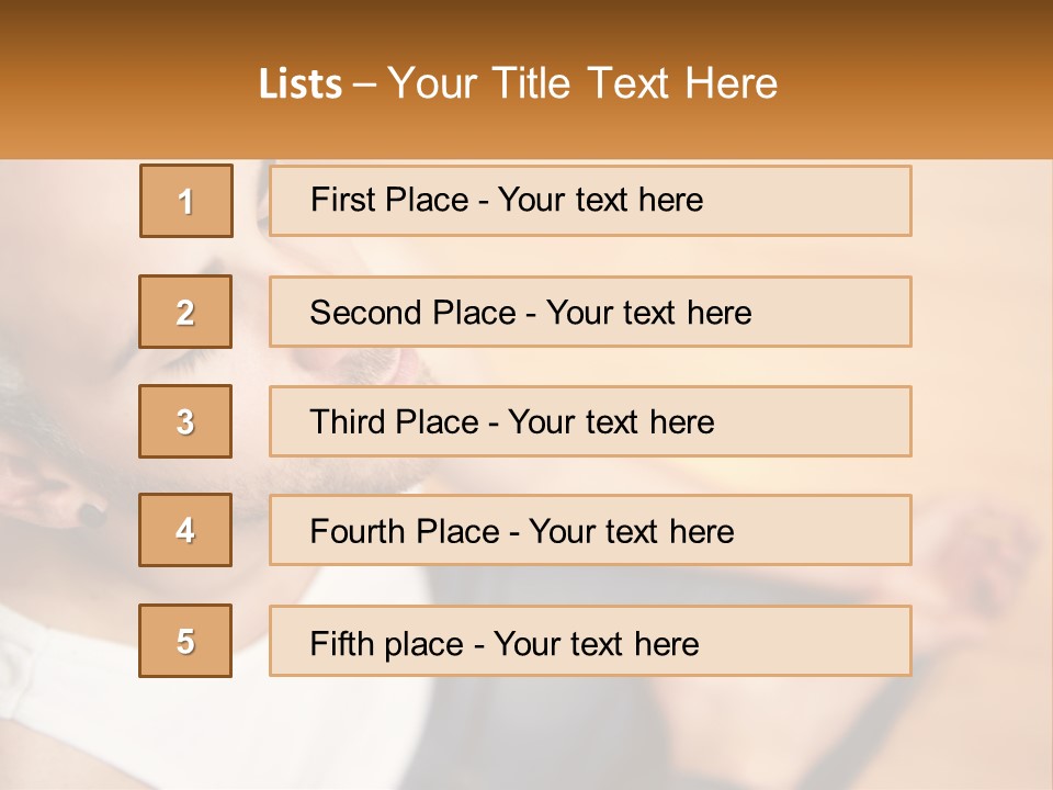 A Man Sitting On The Floor With His Eyes Closed PowerPoint Template