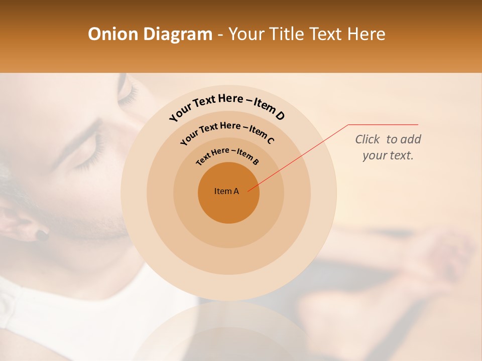 A Man Sitting On The Floor With His Eyes Closed PowerPoint Template