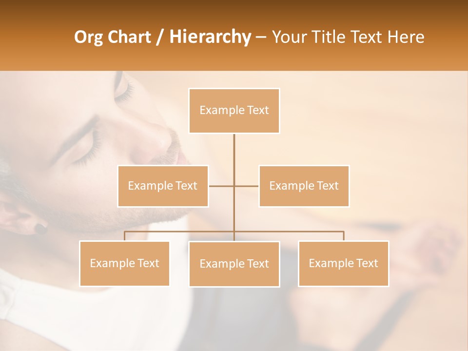 A Man Sitting On The Floor With His Eyes Closed PowerPoint Template