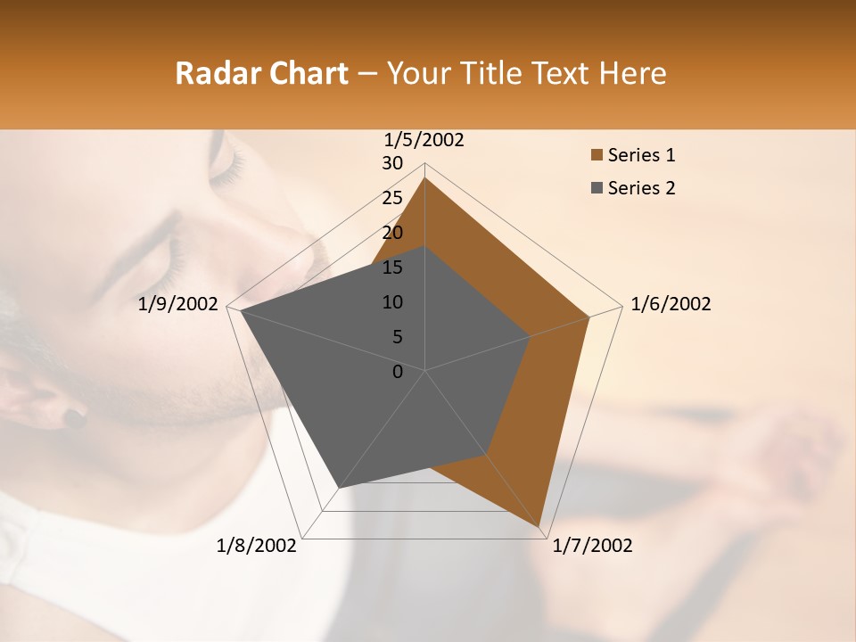 A Man Sitting On The Floor With His Eyes Closed PowerPoint Template