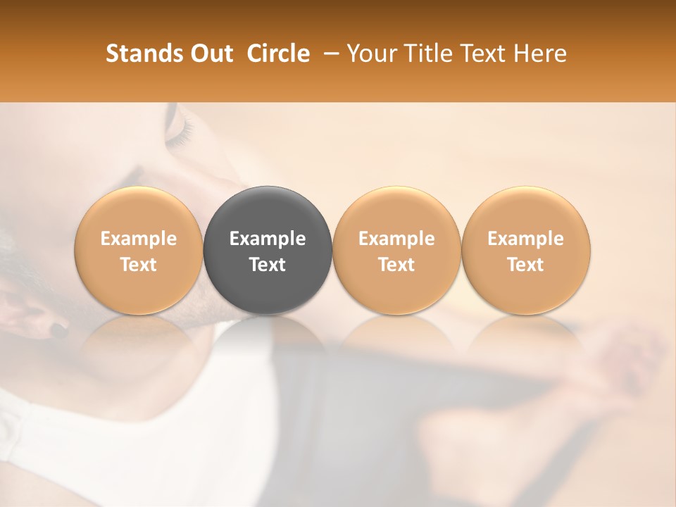 A Man Sitting On The Floor With His Eyes Closed PowerPoint Template