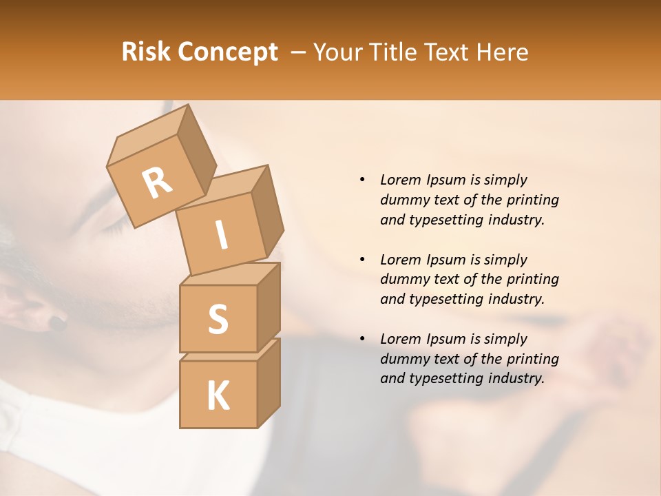 A Man Sitting On The Floor With His Eyes Closed PowerPoint Template