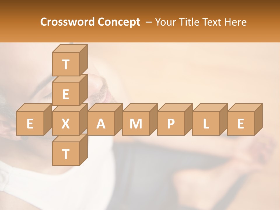 A Man Sitting On The Floor With His Eyes Closed PowerPoint Template