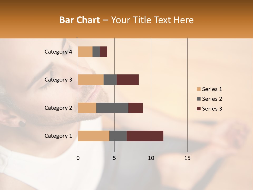 A Man Sitting On The Floor With His Eyes Closed PowerPoint Template