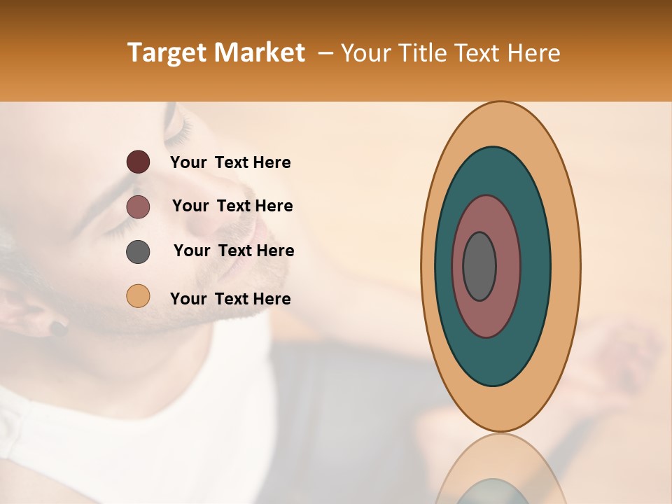 A Man Sitting On The Floor With His Eyes Closed PowerPoint Template