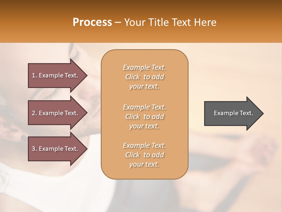A Man Sitting On The Floor With His Eyes Closed PowerPoint Template