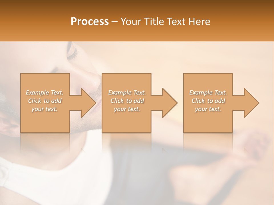 A Man Sitting On The Floor With His Eyes Closed PowerPoint Template