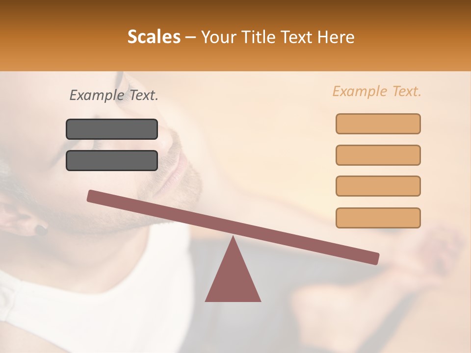 A Man Sitting On The Floor With His Eyes Closed PowerPoint Template