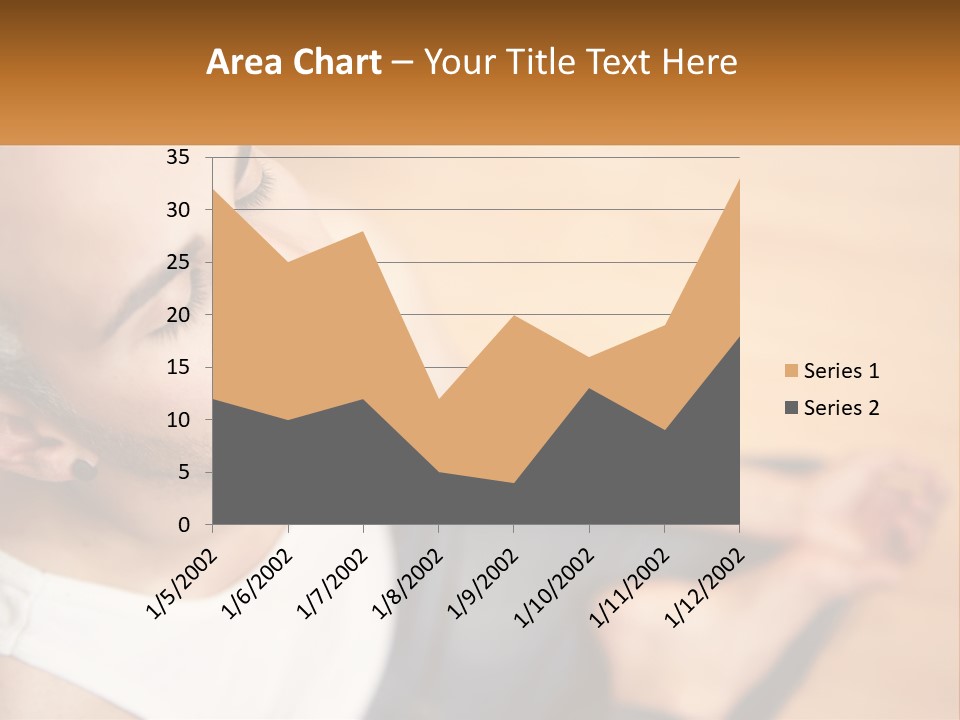 A Man Sitting On The Floor With His Eyes Closed PowerPoint Template