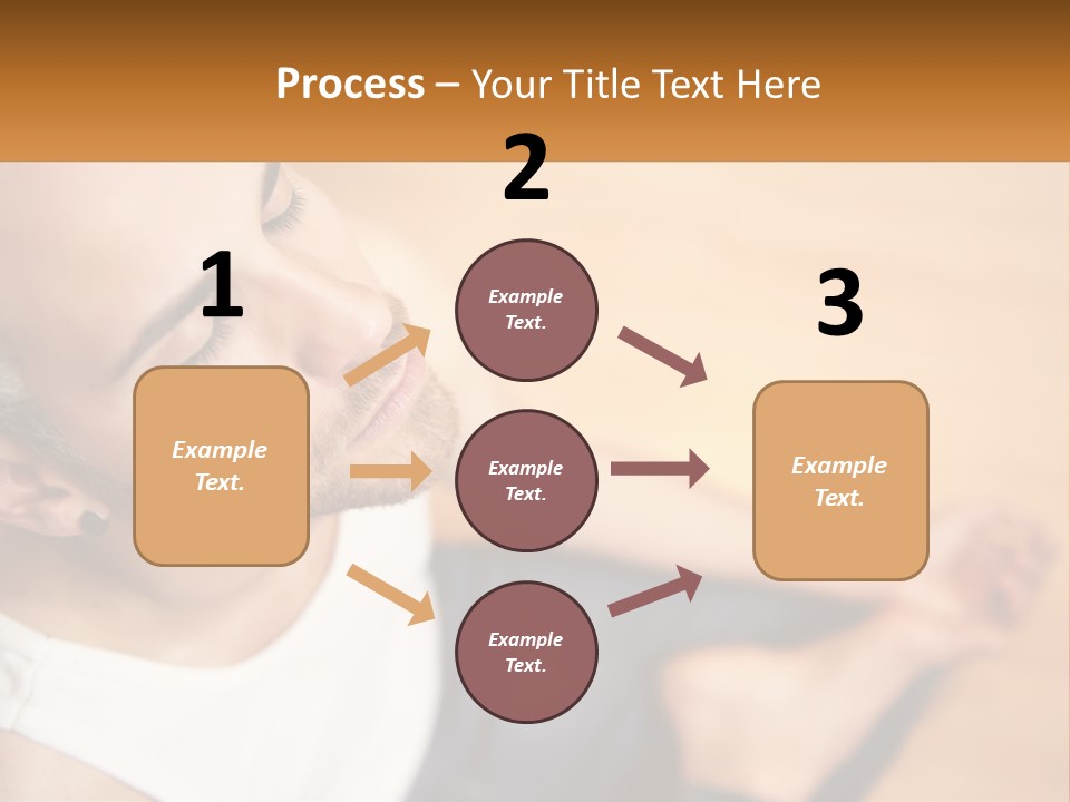 A Man Sitting On The Floor With His Eyes Closed PowerPoint Template