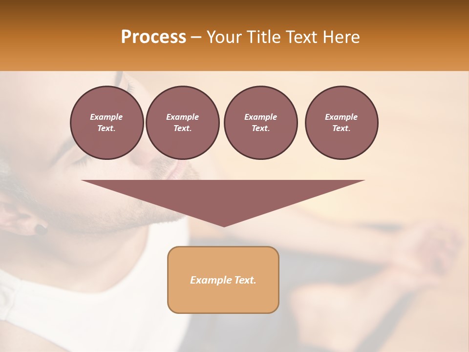 A Man Sitting On The Floor With His Eyes Closed PowerPoint Template