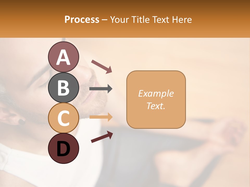 A Man Sitting On The Floor With His Eyes Closed PowerPoint Template