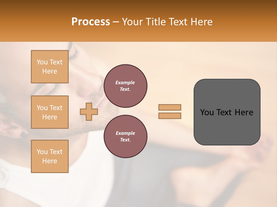 A Man Sitting On The Floor With His Eyes Closed PowerPoint Template
