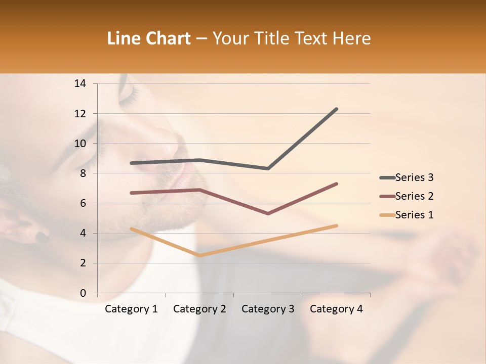 A Man Sitting On The Floor With His Eyes Closed PowerPoint Template