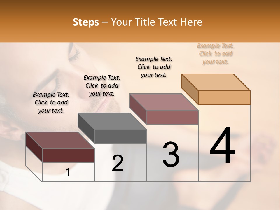 A Man Sitting On The Floor With His Eyes Closed PowerPoint Template