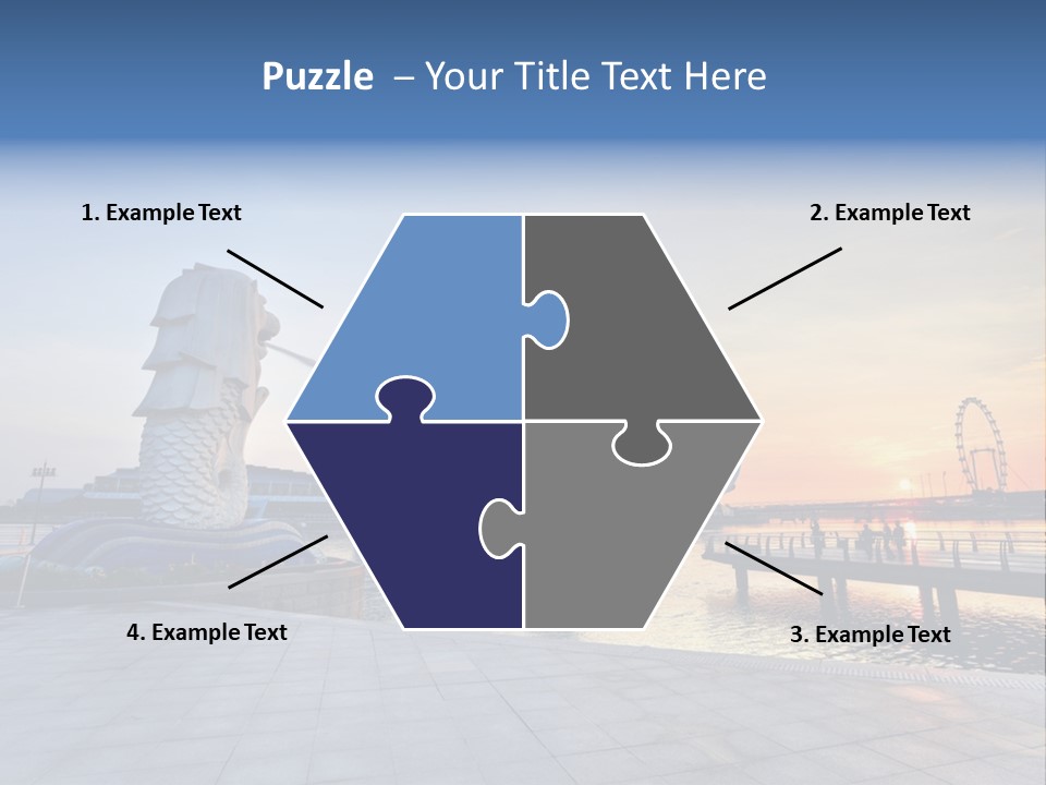 A Statue Of A Horse Is Spewing Water Into The Air PowerPoint Template