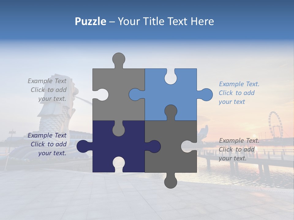 A Statue Of A Horse Is Spewing Water Into The Air PowerPoint Template