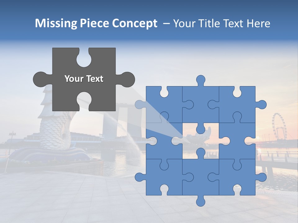 A Statue Of A Horse Is Spewing Water Into The Air PowerPoint Template