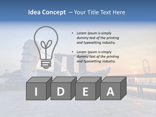 A Statue Of A Horse Is Spewing Water Into The Air PowerPoint Template