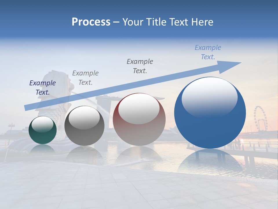 A Statue Of A Horse Is Spewing Water Into The Air PowerPoint Template