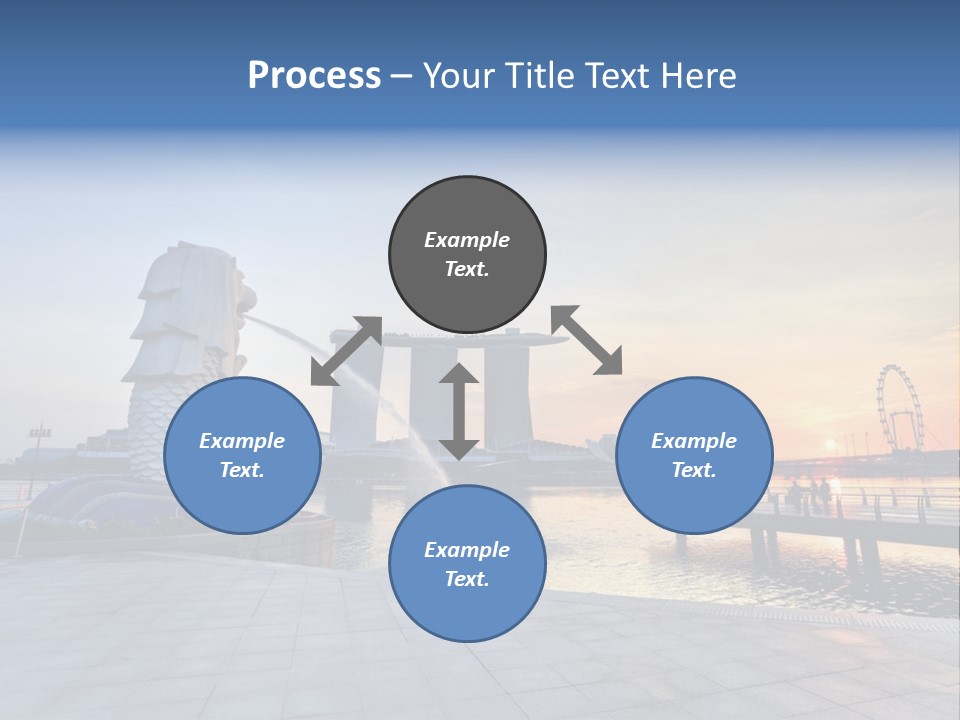 A Statue Of A Horse Is Spewing Water Into The Air PowerPoint Template