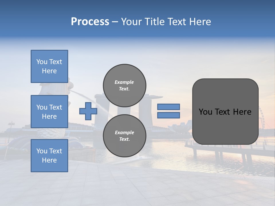 A Statue Of A Horse Is Spewing Water Into The Air PowerPoint Template