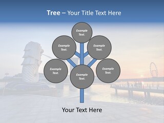 A Statue Of A Horse Is Spewing Water Into The Air PowerPoint Template