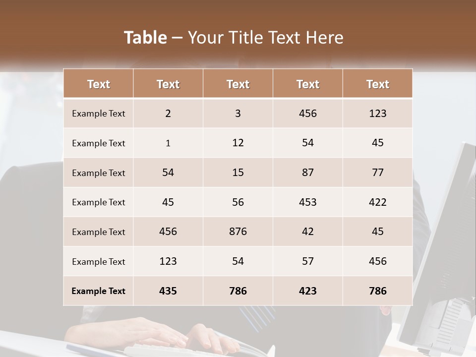 A Man And A Woman Looking At A Computer Screen PowerPoint Template