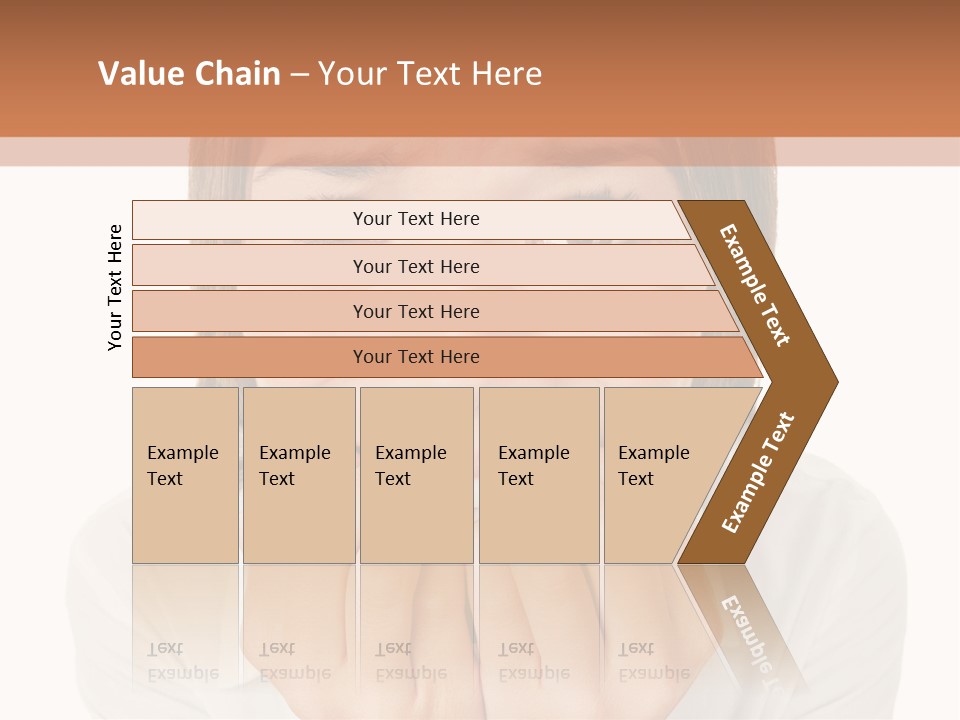 A Woman Is Smiling With Her Hands On Her Mouth PowerPoint Template
